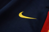 2026-27 Kids Barcelona Cyan Long Pull Training Suit E26147#