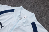 2026-27 Manchester City Light Blue Half Pull Training Suit B26105#