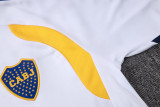2026-27 Mens Boca Juniors White Half Pull Training Suit  B26100#