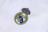 2026-27 Kids Real Madrid White Long Pull Training Suit E26148#