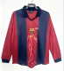 2001-02 Mens Barcelona Home Long Sleeve Retro Soccer Jersey
