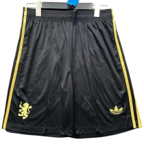 2026-27 Mens Aston Villa Away Black Shorts Pants
