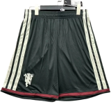 2026-27 Mens Manchester United Third Away Black Shorts Pants