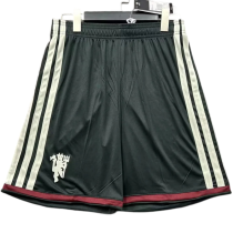 2026-27 Mens Manchester United Third Away Black Shorts Pants