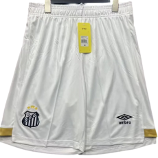 2026-27 Mens Santos Home White Soccer Shorts Pants