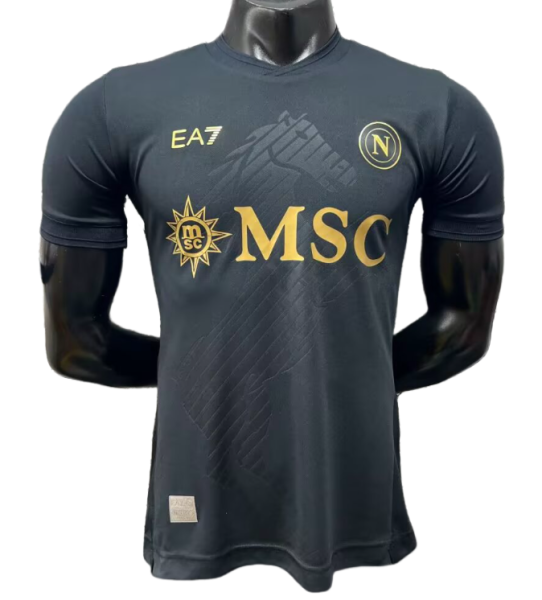 2026-27 Napoli Fourth Away Black Player version Soccer Jersey