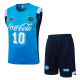 2026-27 Mens Napoli Lake blue Vest Training Short Suit D26101#