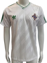 1986 Northern Ireland Home White Retro Soccer Jersey