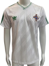 1986 Northern Ireland Home White Retro Soccer Jersey