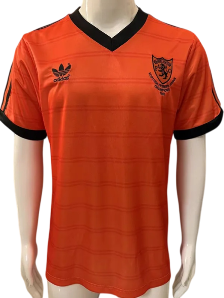 1983-1984 Mens Dundee United Home Orange Retro Soccer Jersey