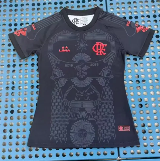2026-27 Women Flamengo Black Training Shirts (LIMA)