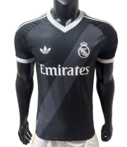 2027-28 Real Madrid Away Leak Black Player Version Soccer Jersey