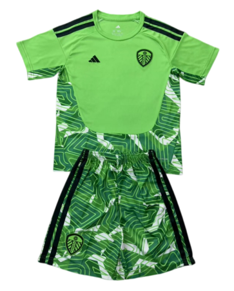 2026-27 Kids Leeds United Green Goalkeeper Soccer Jersey
