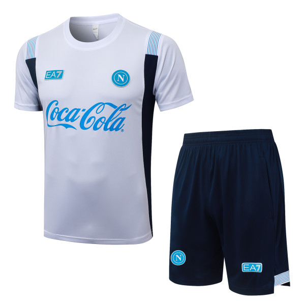 2026-27 Mens Napoli White Training Short Suit J26101#