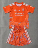 2026-27 Kids Tigres UANL Orange Goalkeeper Soccer Jersey