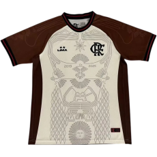 2026-27 Flamengo Beige Brown Fans Training Shirts (LIMA)