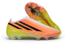 A orange yellow Nail Soccer Shoes 091