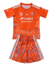 2026-27 Kids Tigres UANL Orange Goalkeeper Soccer Jersey