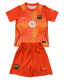 2026-27 Kids Barcelona Orange Goalkeeper Soccer Jersey