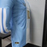 2026-27 Argentina Messi #10 Farewell Match Long Sleeve Player Version Soccer Jersey (签名版)
