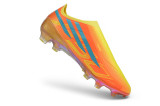 A yellow orange Nail Soccer Shoes 094