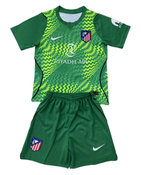 2026-27 Kids Atletico Madrid Goalkeeper Green Soccer Jersey