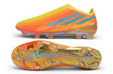 A yellow orange Nail Soccer Shoes 094