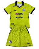 2026-27 Kids Cruz Azul Fluorescent Green Goalkeeper Soccer Jersey