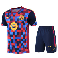 2026-27 Mens Barcelona Red Blue Training Short Suit
