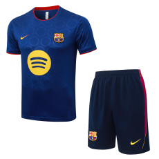 2026-27 Mens Barcelona Royal Blue Training Short Suit  J26094#