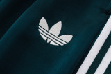 2026-27 Mens Real Madrid dark green Long Pull Training Suit  A26095#