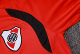 2026-27 River Plate Red Half Pull Training Suit B26104#