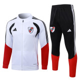 2026-27 River Plate White Long Pull Training Suit  A26100#