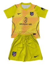 2026-27 Kids Atletico Madrid Goalkeeper Yellow Soccer Jersey