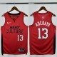 24-25 HEAT ADEBAYO #13 Red City Edition Top Quality Hot Pressing NBA Jersey (V领）
