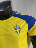 2026 Sweden Home Player Version Soccer Jersey