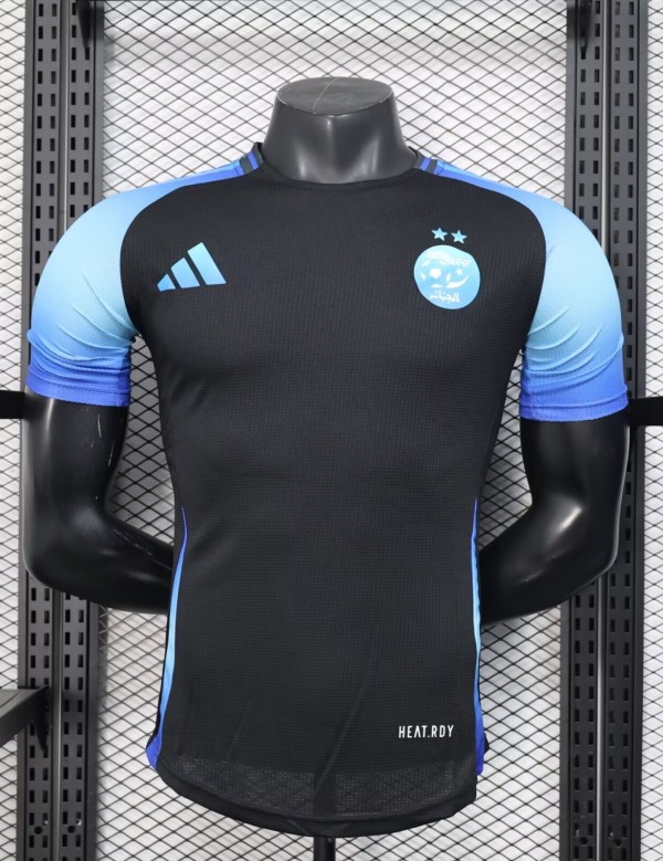 25-26 Algeria Black Player Version Training shirts (蓝标)