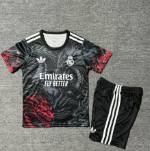 25-26 RMA Red Black Special Edition Kids Soccer Jersey