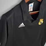 2002 RMA Centenary Away Black Retro Soccer Jersey