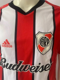 2003-2004 River Plate Away Retro Soccer Jersey (Double Layer)