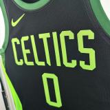 24-25 CELTICS TATUM #0 Black City Edition Top Quality Hot Pressing NBA Jersey