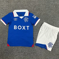 25-26 Rangers Home Kids Soccer Jersey 25-26 Rangers Home Kids Soccer Jersey