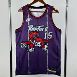 25-26 Raptors CARTER #15 Purple Retro Top Quality Hot Pressing NBA Jersey