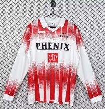1991-1992 AS Cannes Home Retro Long Sleeve Soccer Jersey