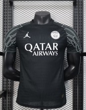 25-26 PSG Black Goalkeeper Player Version Soccer Jersey