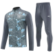 25-26 Man City High Quality Half Pull Tracksuit