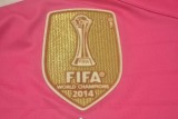 2014-2015 RMA Away Pink Long Sleeve Retro Soccer Jersey