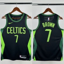 24-25 CELTICS BROWN #7 Black City Edition Top Quality Hot Pressing NBA Jersey