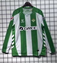 25-26 Real Betis Home Long Sleeve Fans Soccer Jersey 25-26 Real Betis Home Long Sleeve Fans Soccer Jersey