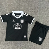 25-26 Celta 100th Anniversary Black Kids Soccer Jersey 1:1 Thai Quality